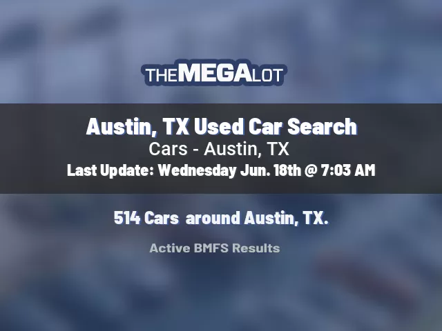 Austin, TX Used Car Search