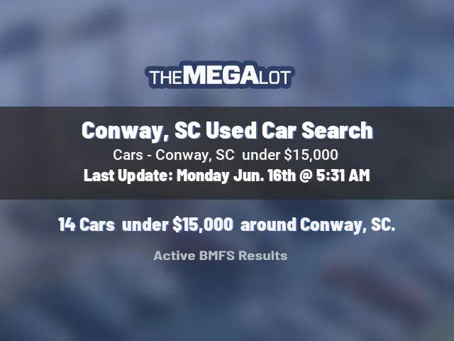 Conway, SC Used Car Search