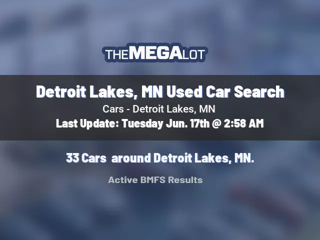 Detroit Lakes, MN Used Car Search