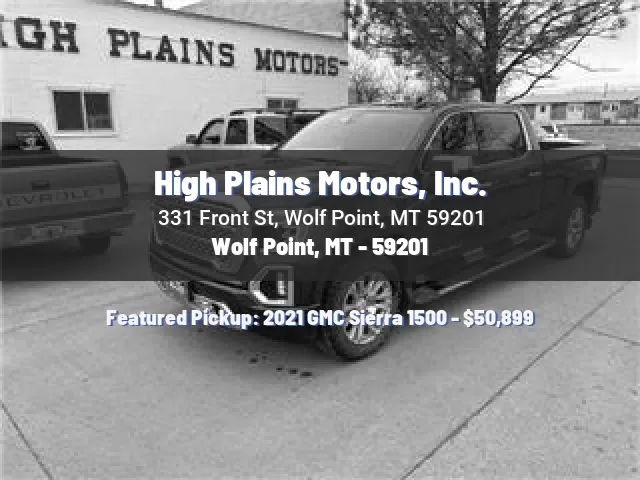 High Plains Motors, Inc.