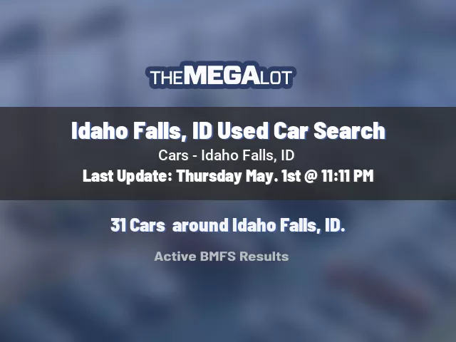 Idaho Falls, ID Used Car Search