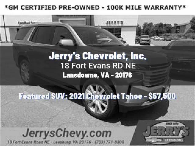 Jerry's Chevrolet, Inc.