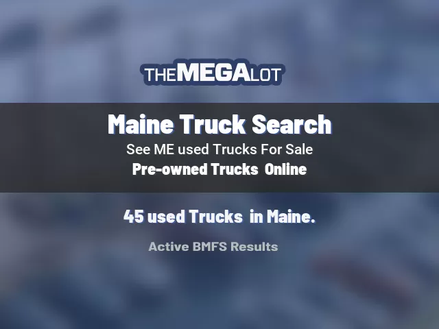 Maine Truck Search
