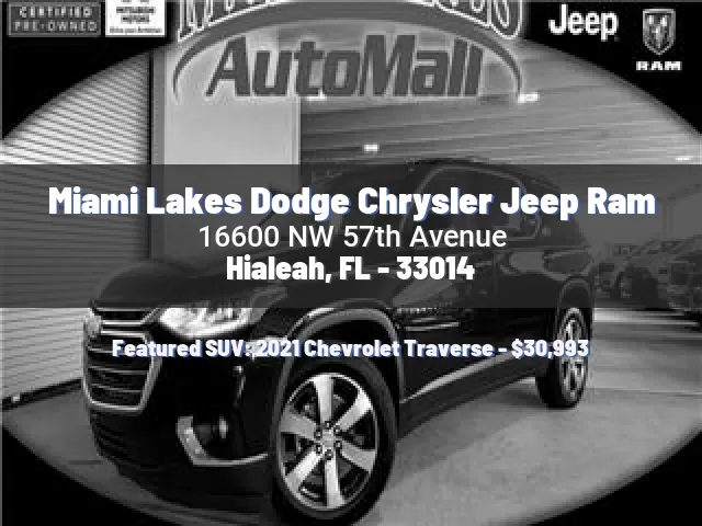 Miami Lakes Dodge Chrysler Jeep Ram