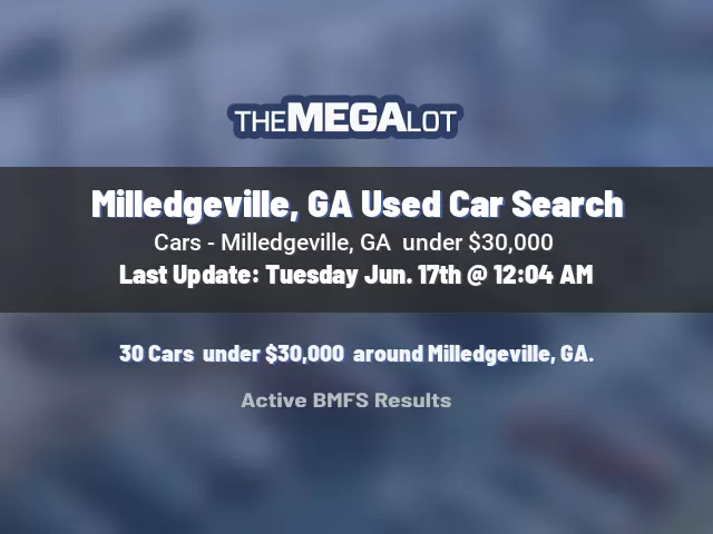 Milledgeville, GA Used Car Search