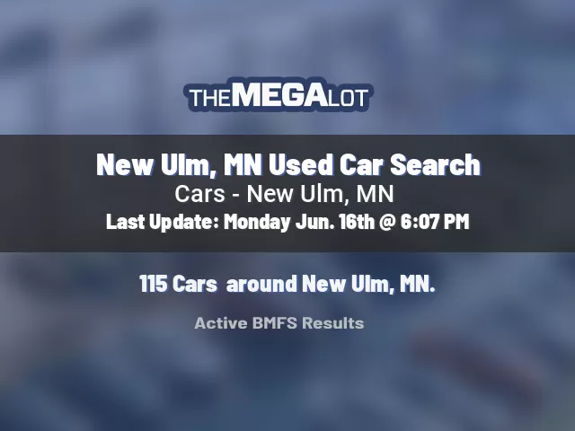 New Ulm, MN Used Car Search