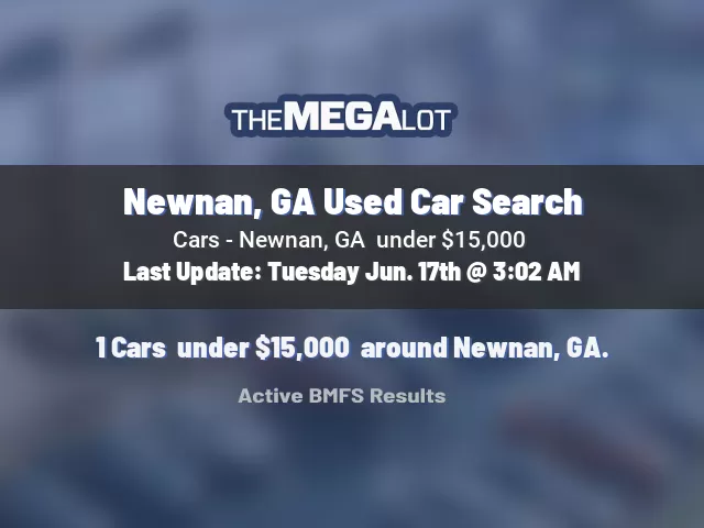 Newnan, GA Used Car Search