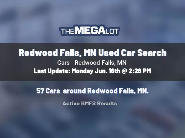 Redwood Falls, MN Used Car Search