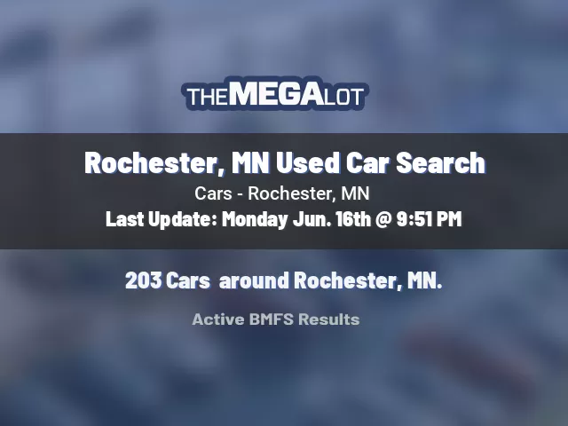Rochester, MN Used Car Search