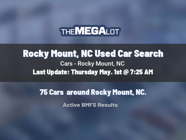 Rocky Mount, NC Used Car Search