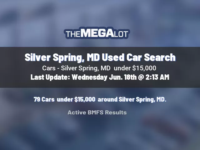 Silver Spring, MD Used Car Search