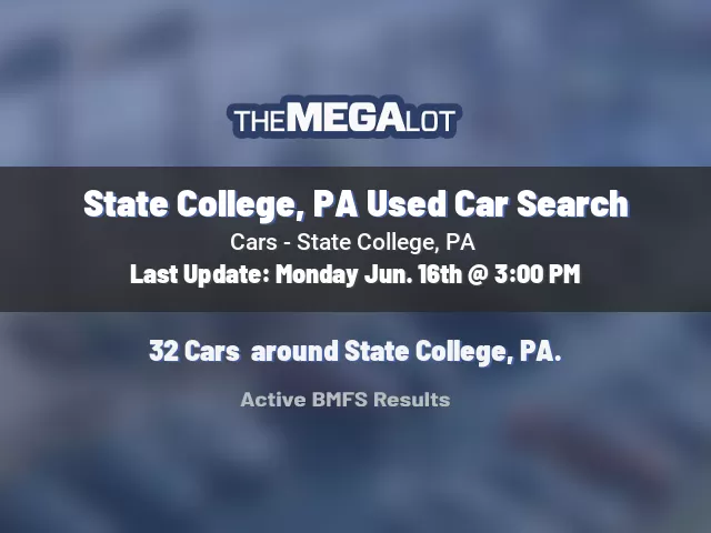 State College, PA Used Car Search