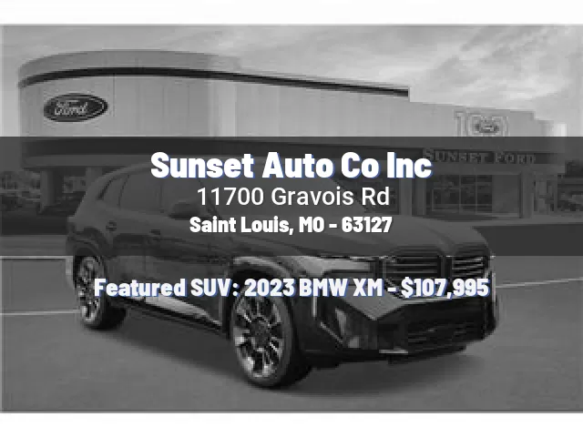 Sunset Auto Co Inc