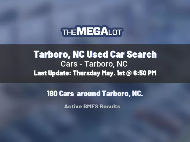 Tarboro, NC Used Car Search