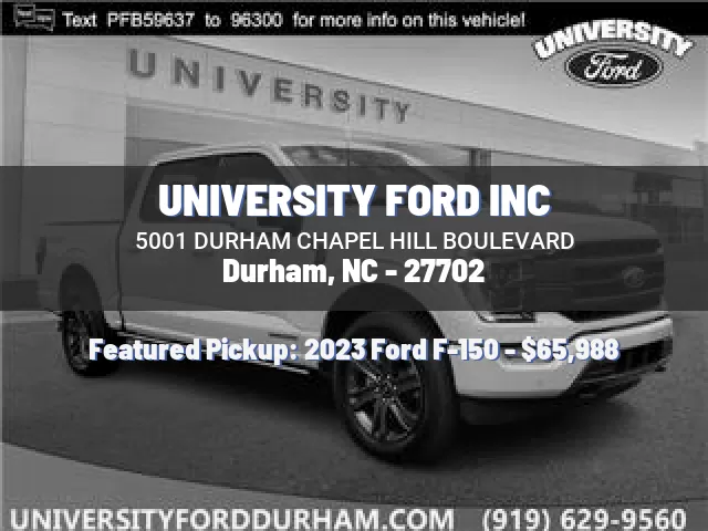 UNIVERSITY FORD INC