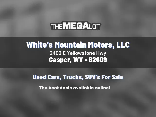 White's Mountain Motors, LLC