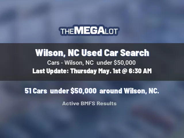 Wilson, NC Used Car Search